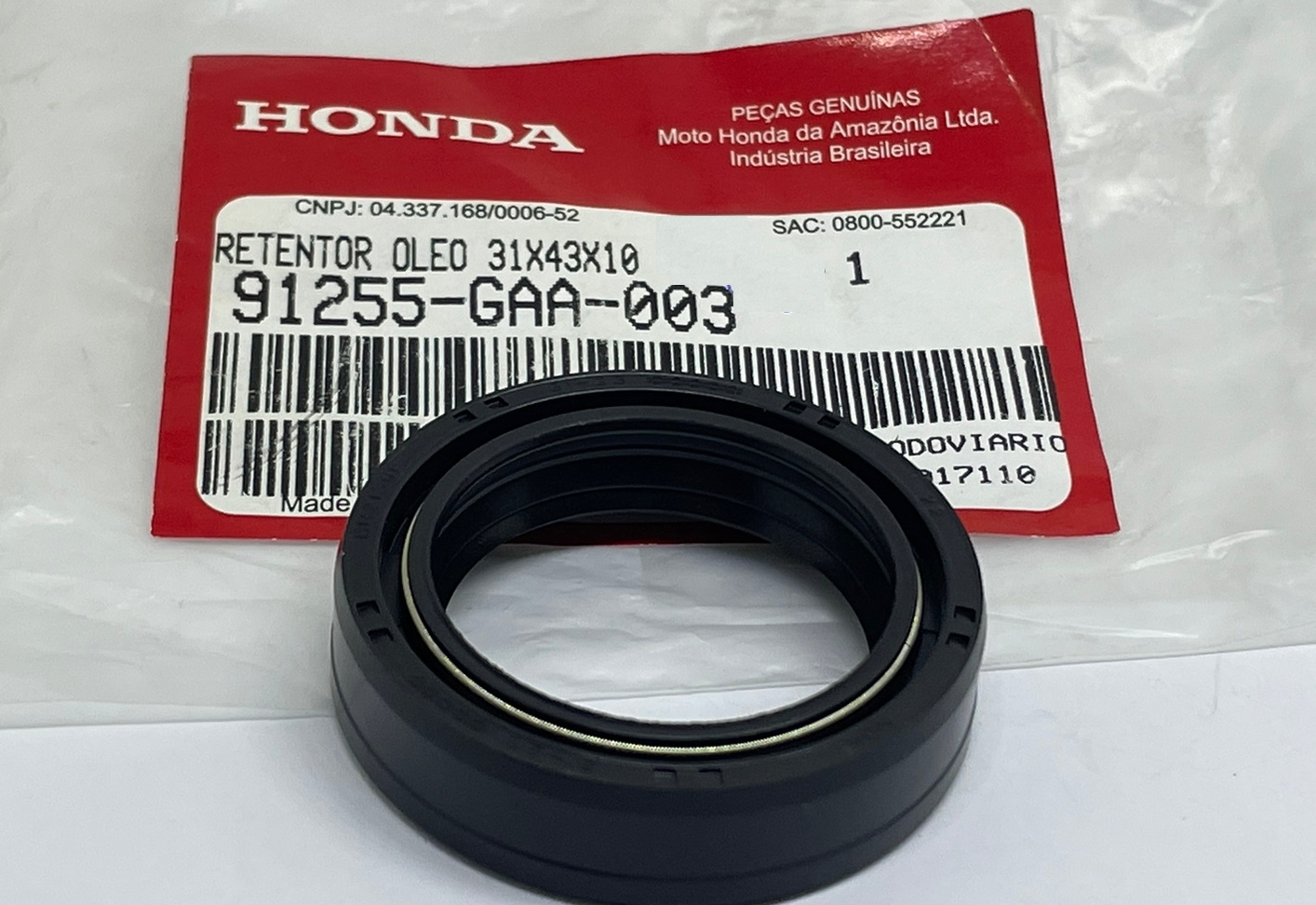 Retentor do Garfo CG150 Titan NXR150 Bros (R$/un compre 2