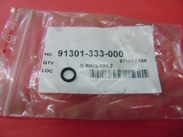 Anel O'Ring 7x1,7 da Engrenagem de Partida - HONDA - CG125